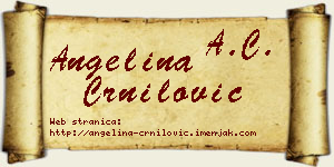 Angelina Crnilović vizit kartica